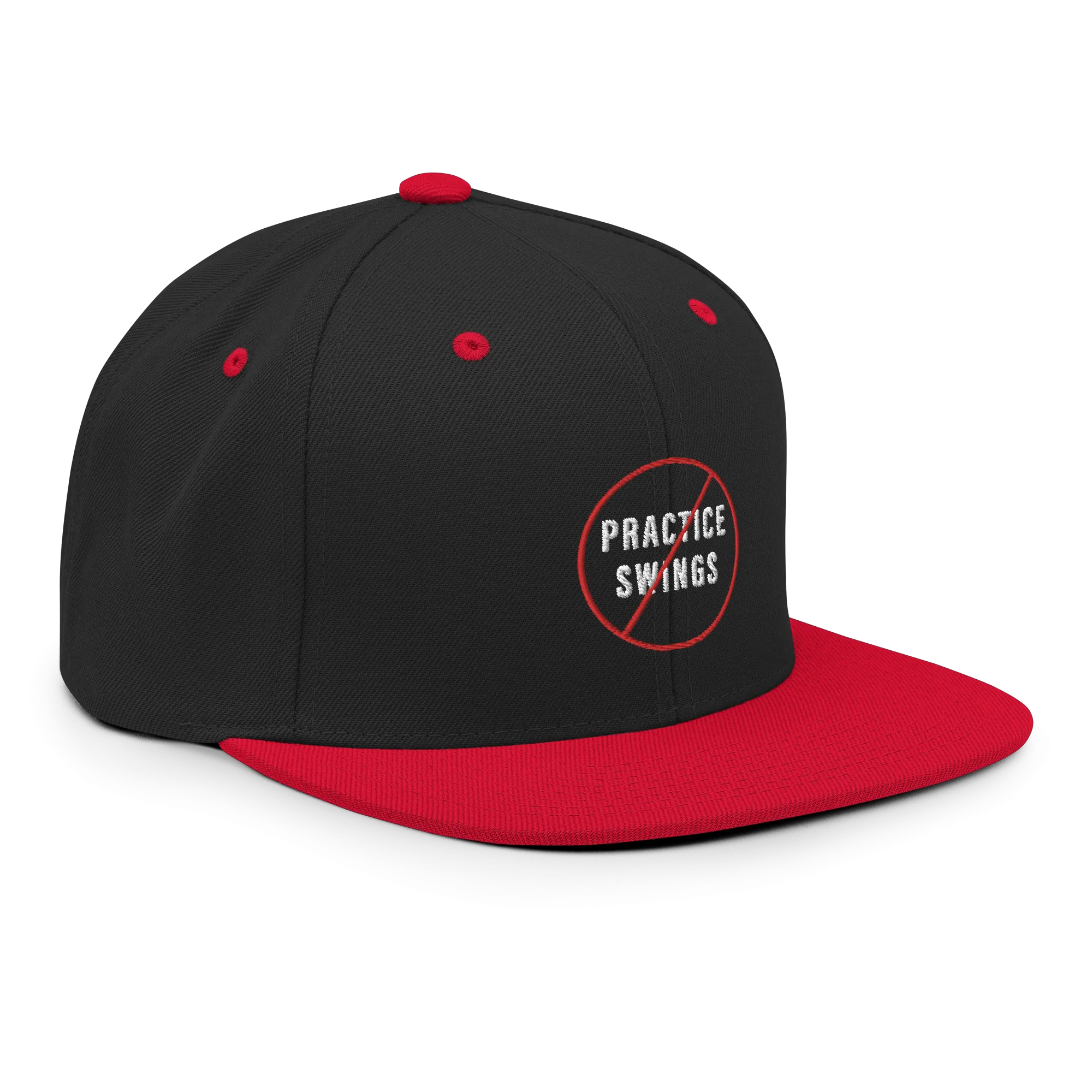 No Practice Swings Snapback Hat