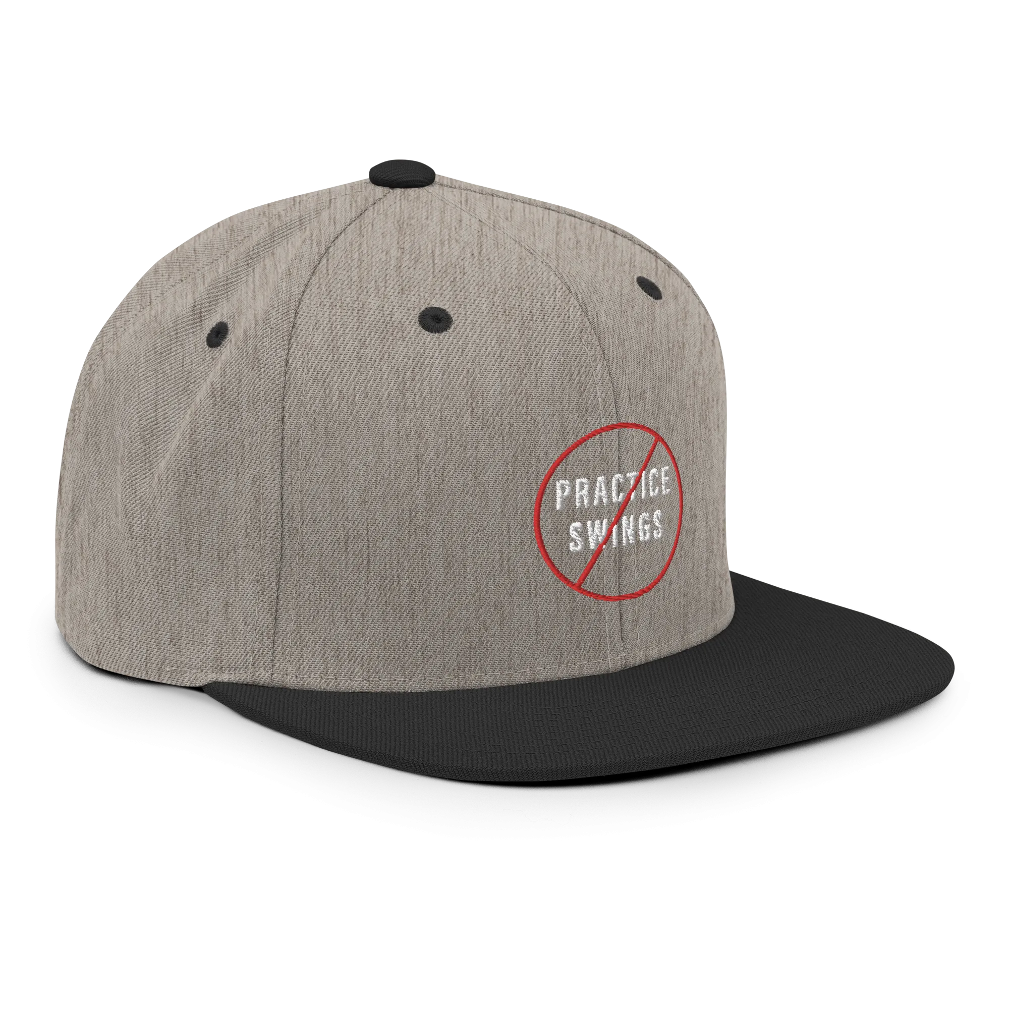 No Practice Swings Snapback Hat