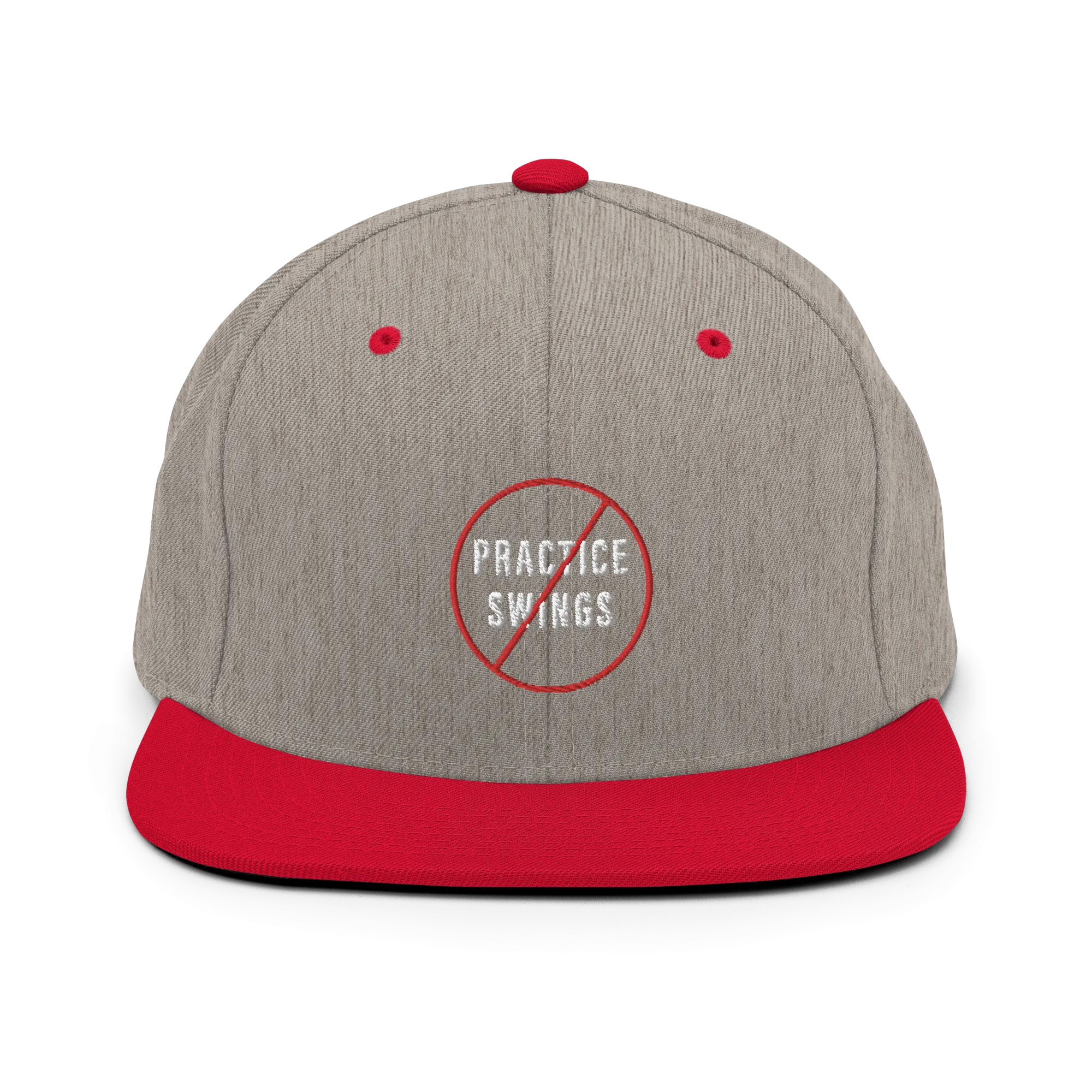 No Practice Swings Snapback Hat