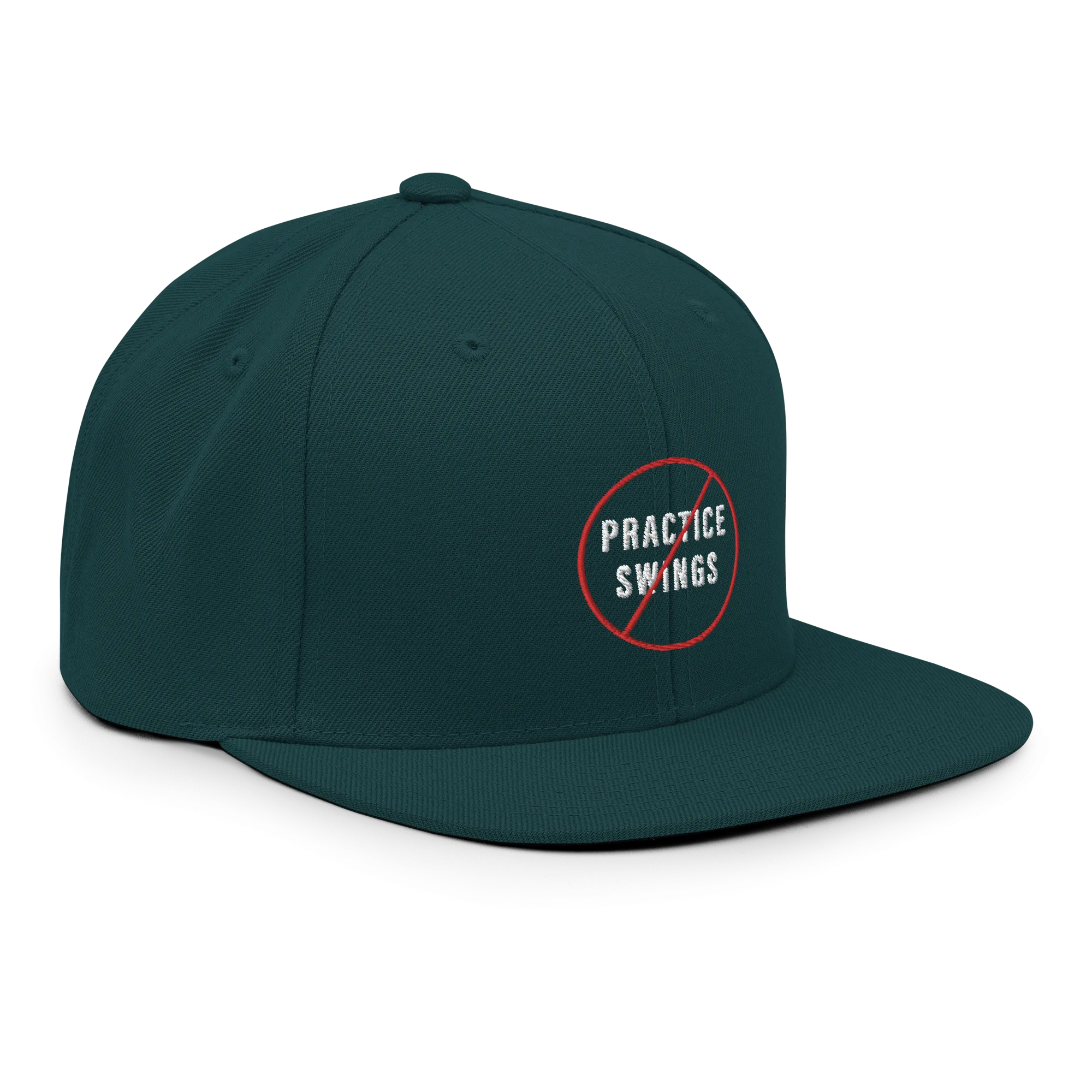 No Practice Swings Snapback Hat