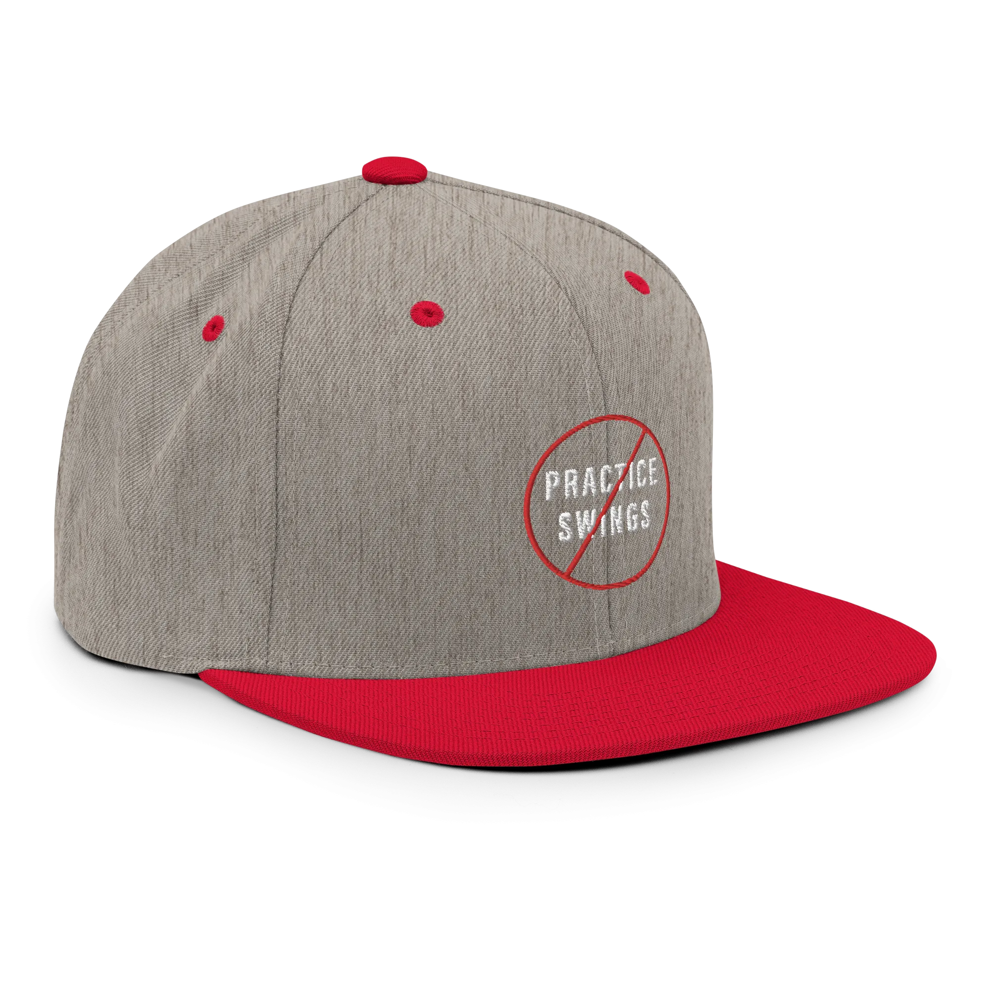 No Practice Swings Snapback Hat