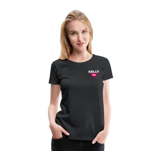 Nurse Flag Back RN and American Flag on Sleeve Women’s Premium T-Shirt
