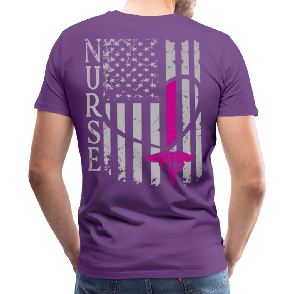 Nurse Flag Men's Premium T-Shirt (CK1213) Updated 