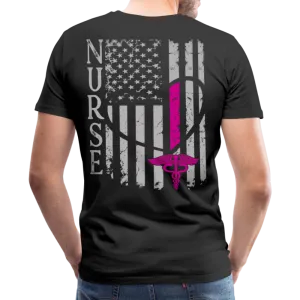 Nurse Flag Men's Premium T-Shirt (CK1213) Updated 