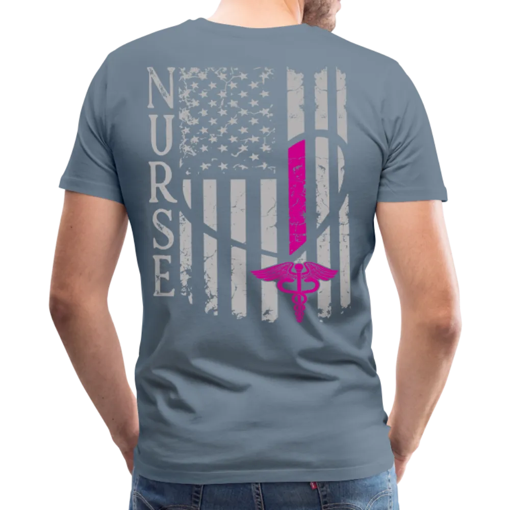 Nurse Flag Men's Premium T-Shirt (CK1213) Updated 