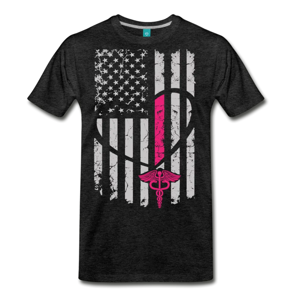 Nurse Flag Men's Premium T-Shirt (CK1296)