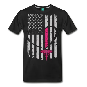 Nurse Flag Men's Premium T-Shirt (CK1296)