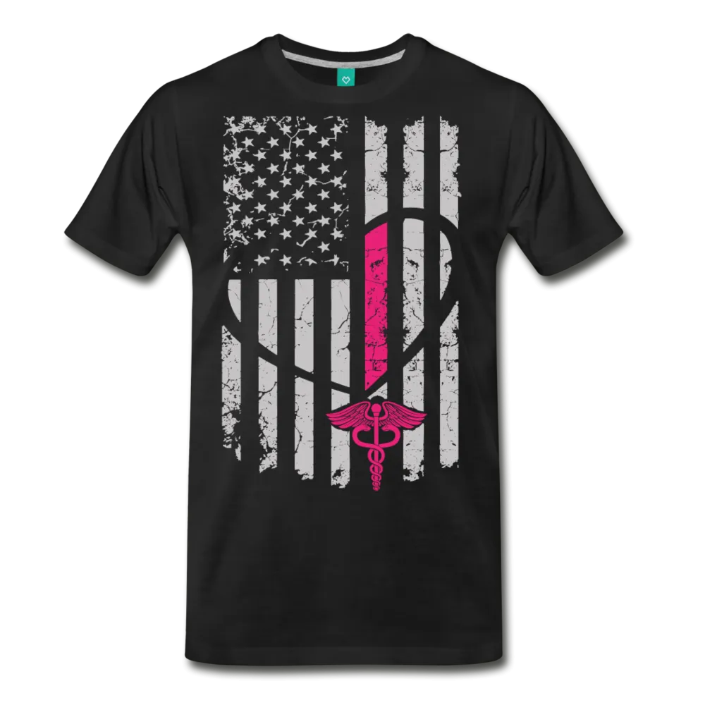 Nurse Flag Men's Premium T-Shirt (CK1296)