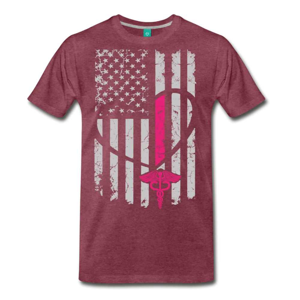Nurse Flag Men's Premium T-Shirt (CK1296)