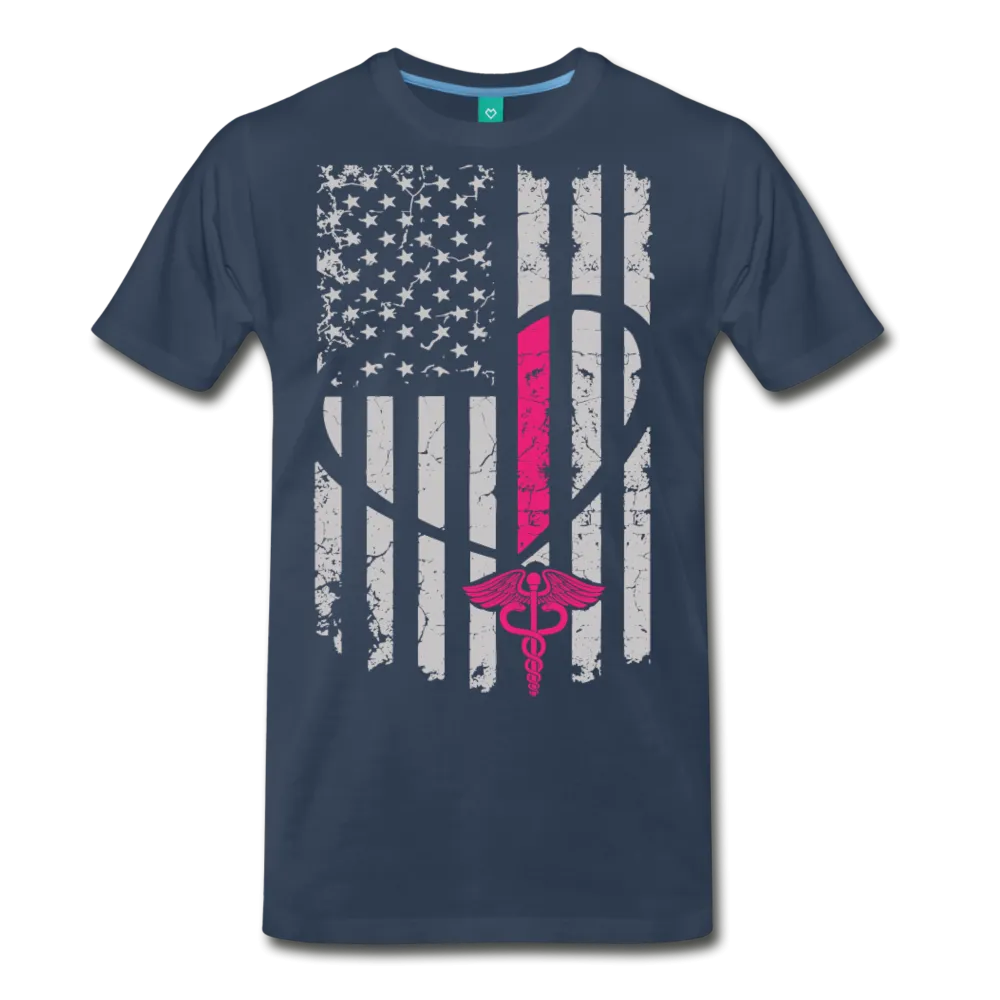 Nurse Flag Men's Premium T-Shirt (CK1296)