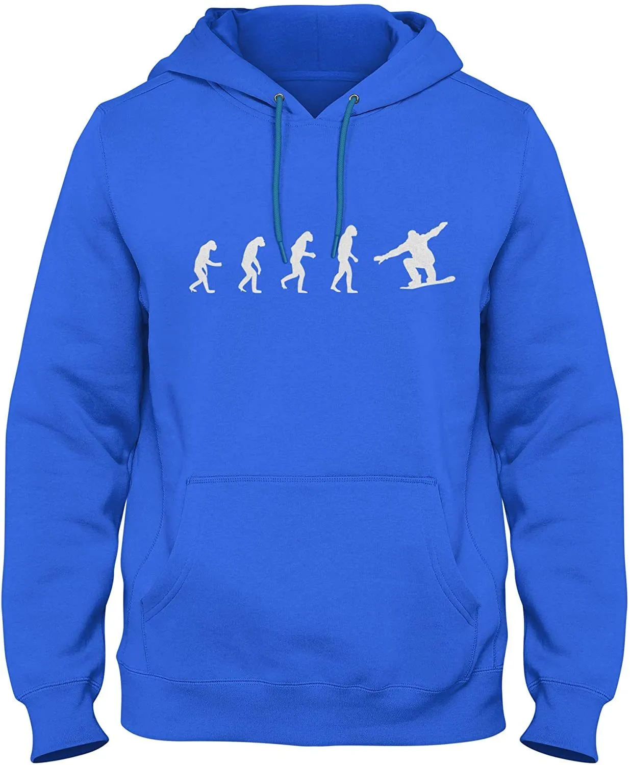 NXY Men's Evolution of Man to Snowboarder Hoodie Sweatshirt