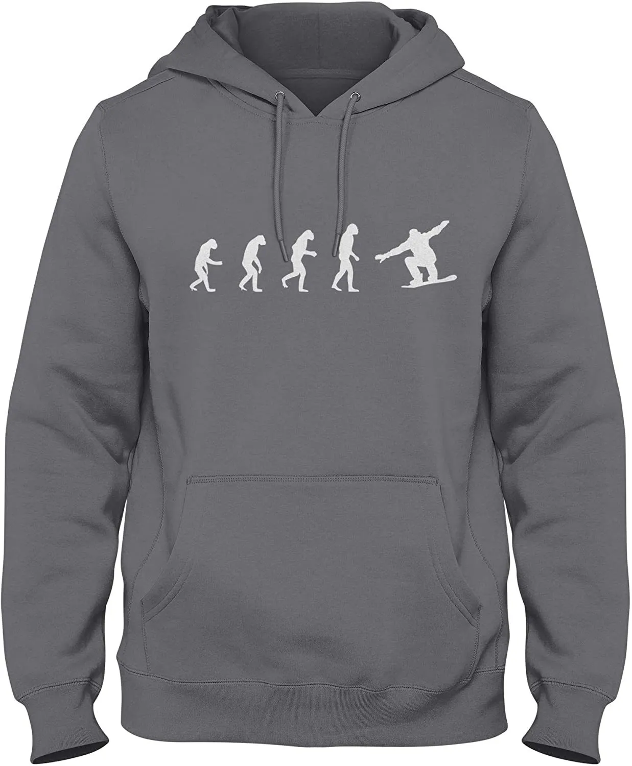 NXY Men's Evolution of Man to Snowboarder Hoodie Sweatshirt