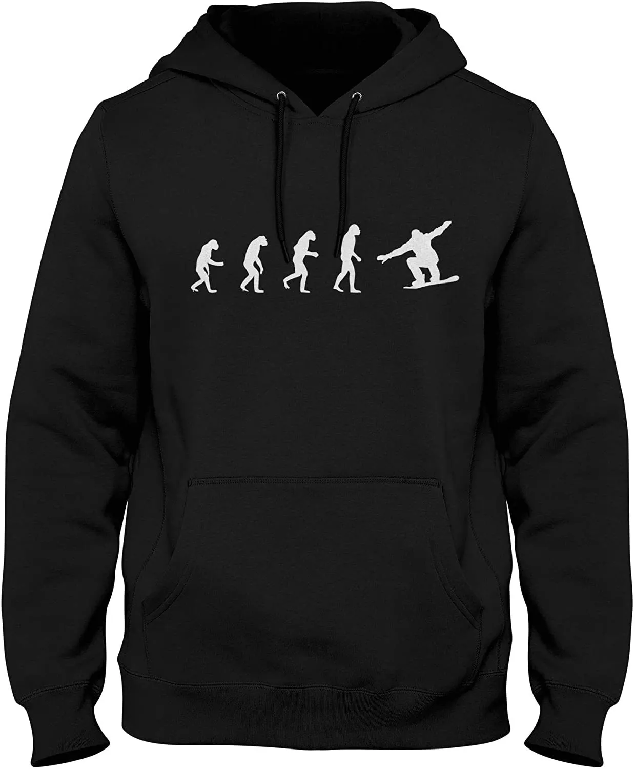NXY Men's Evolution of Man to Snowboarder Hoodie Sweatshirt