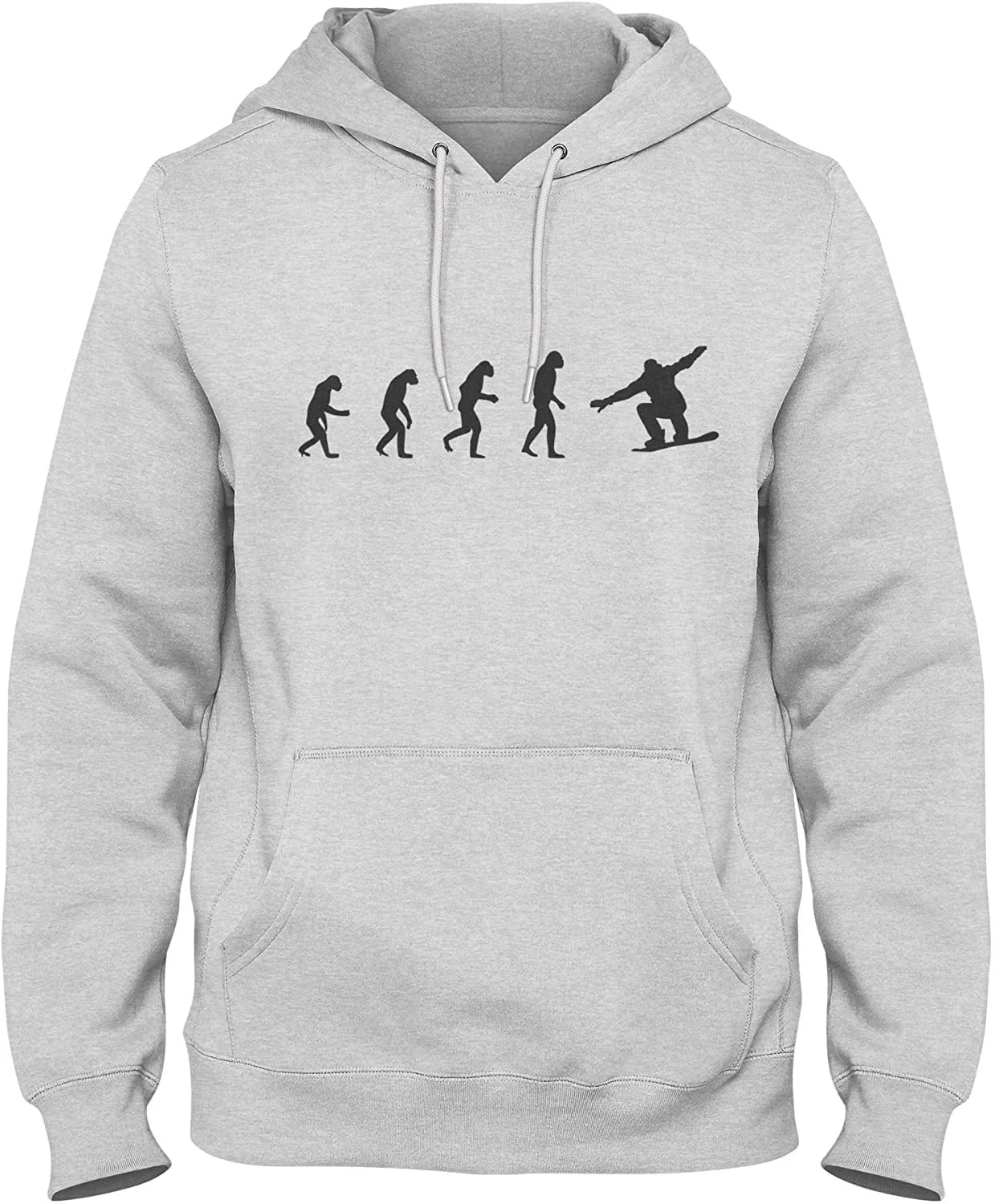 NXY Men's Evolution of Man to Snowboarder Hoodie Sweatshirt