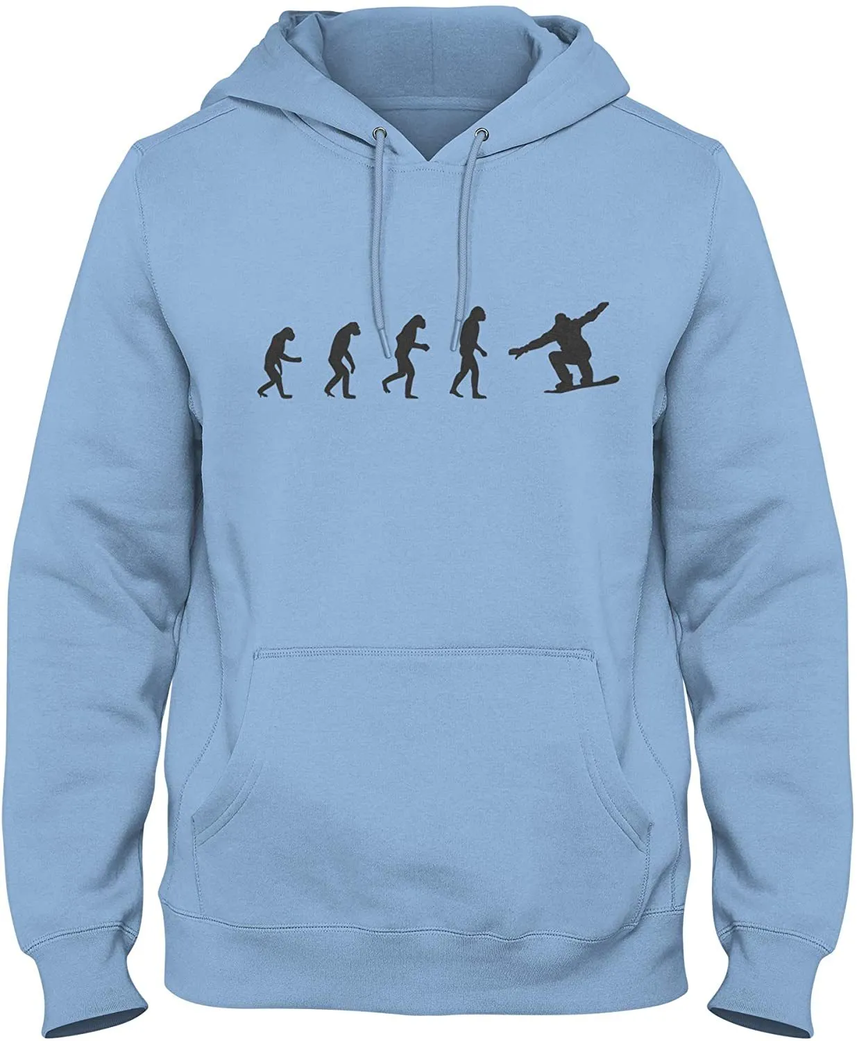 NXY Men's Evolution of Man to Snowboarder Hoodie Sweatshirt