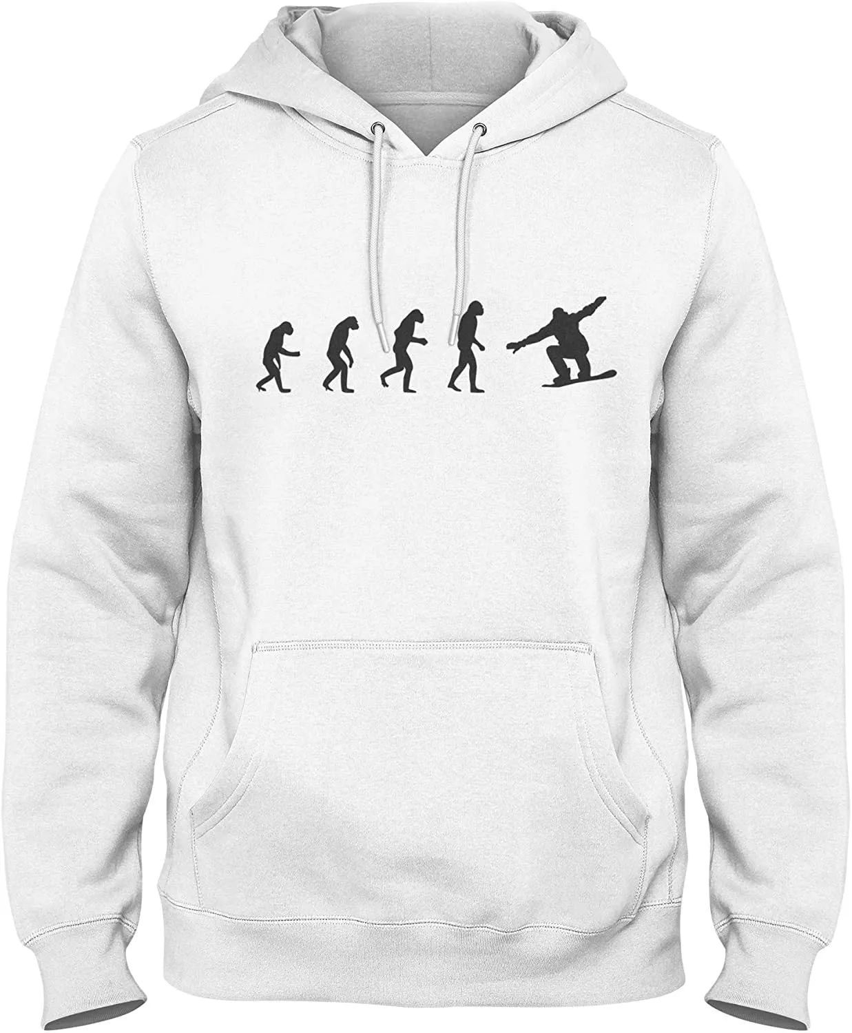 NXY Men's Evolution of Man to Snowboarder Hoodie Sweatshirt