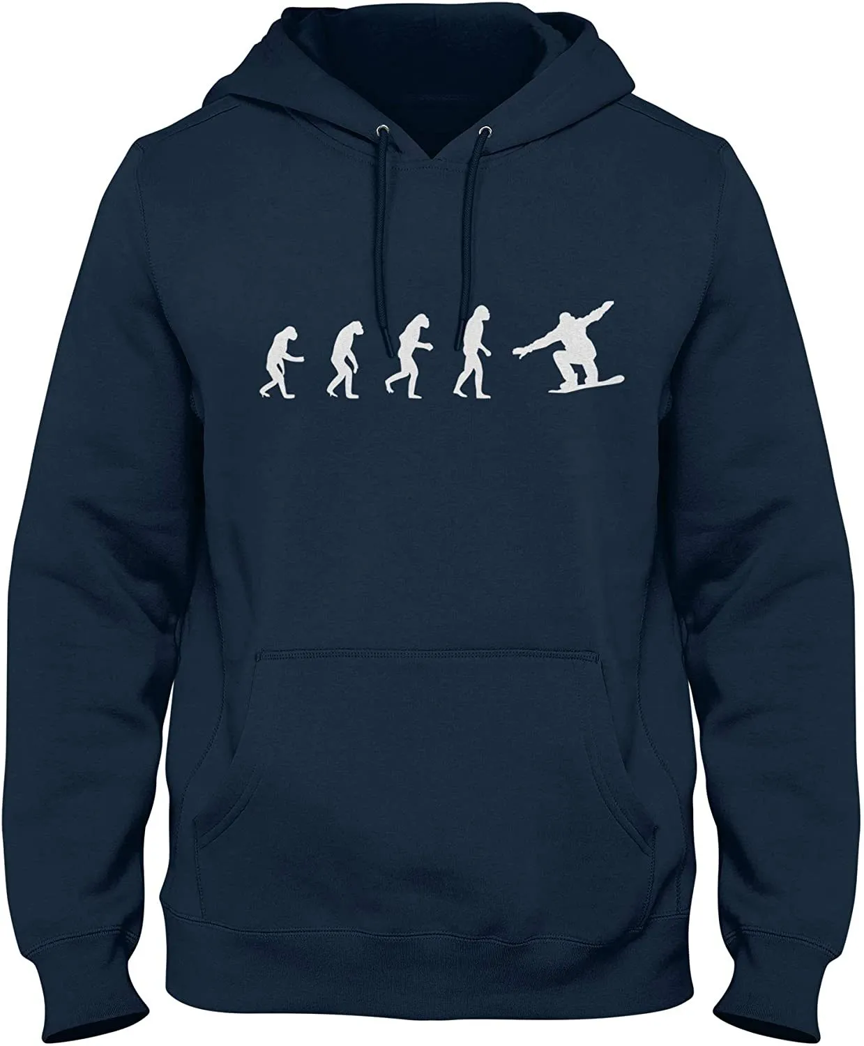 NXY Men's Evolution of Man to Snowboarder Hoodie Sweatshirt