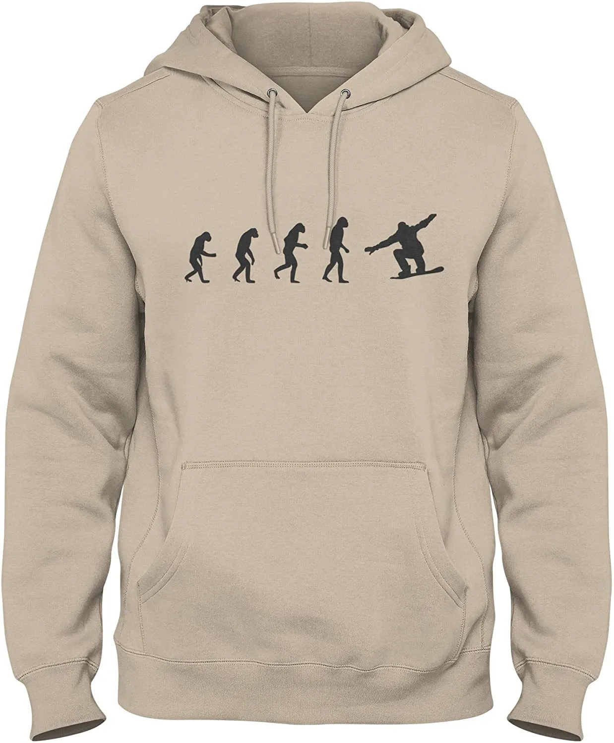 NXY Men's Evolution of Man to Snowboarder Hoodie Sweatshirt