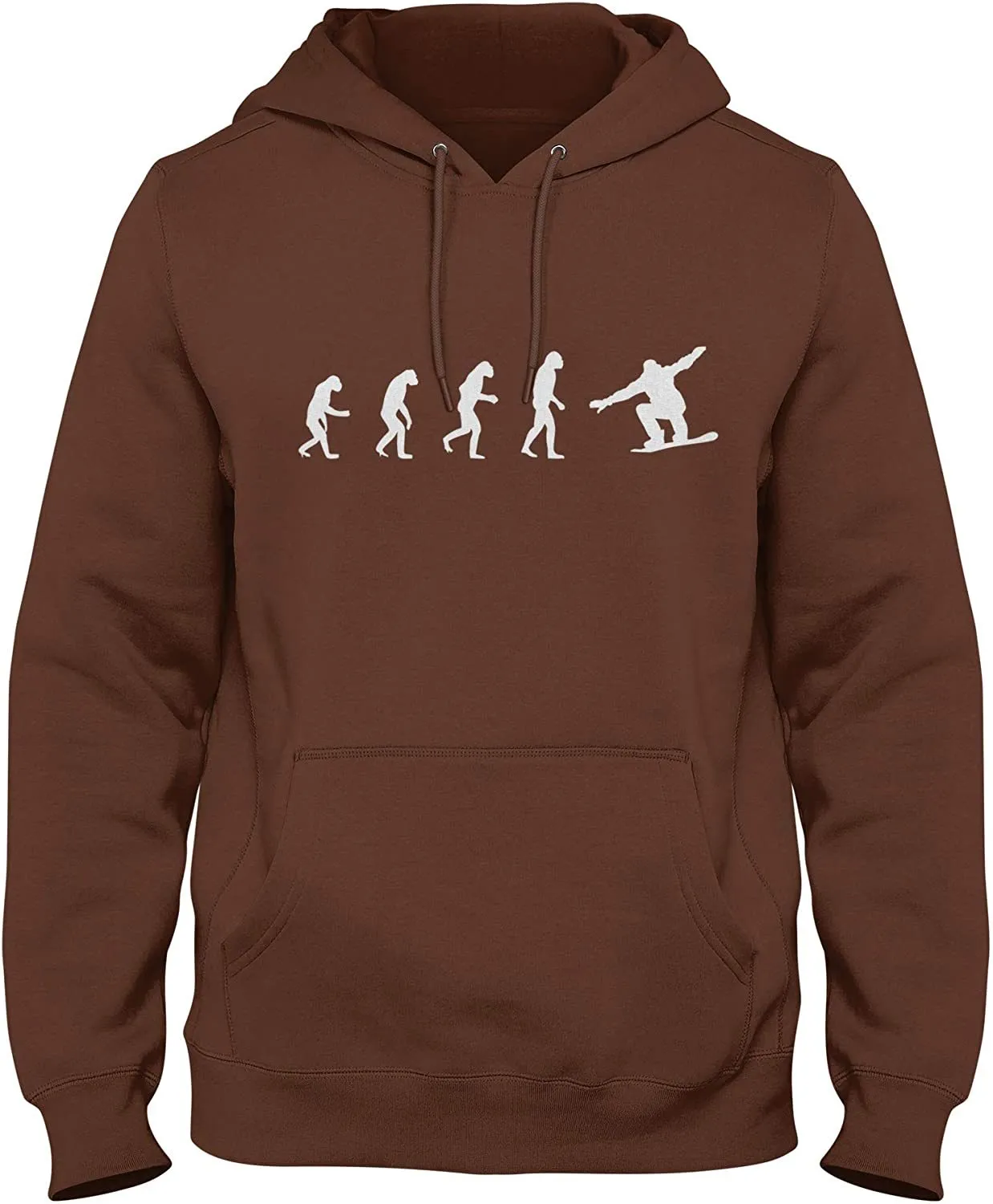 NXY Men's Evolution of Man to Snowboarder Hoodie Sweatshirt