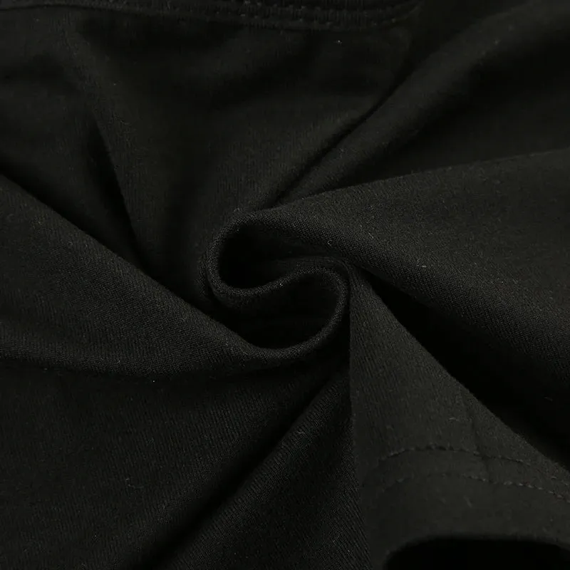 Obsidian Phoenix Black Halter Crop Top