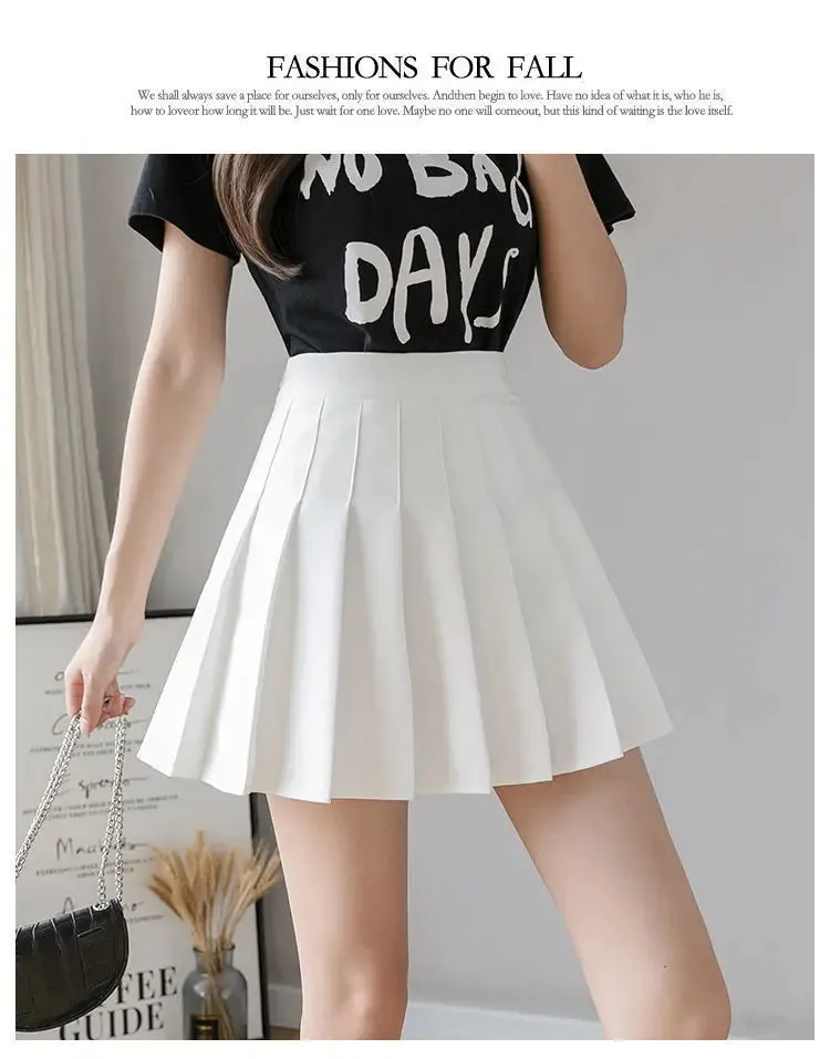 Obsidian Phoenix Harajuku Style High-Waist Pleated Mini Skirt