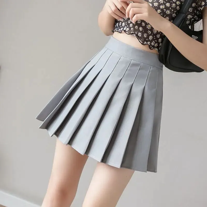 Obsidian Phoenix Harajuku Style High-Waist Pleated Mini Skirt