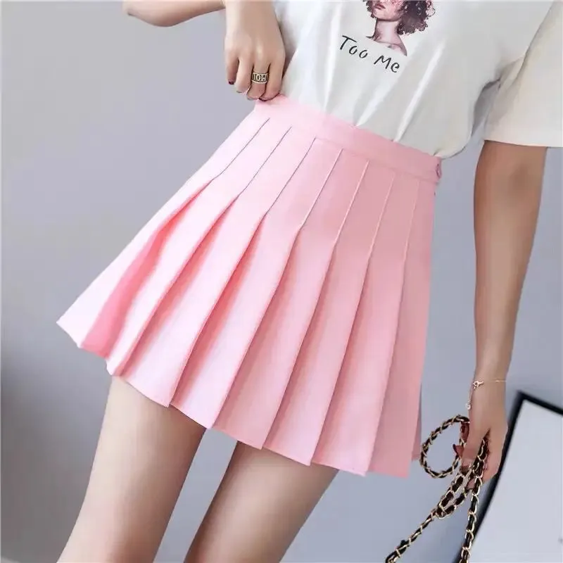 Obsidian Phoenix Harajuku Style High-Waist Pleated Mini Skirt