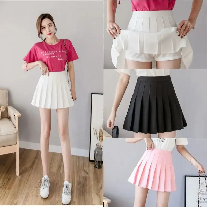 Obsidian Phoenix Harajuku Style High-Waist Pleated Mini Skirt
