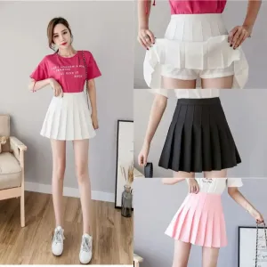 Obsidian Phoenix Harajuku Style High-Waist Pleated Mini Skirt