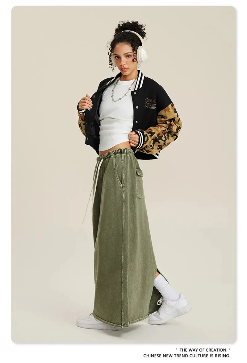 Obsidian Phoenix Heavyweight Luxury Women’s Short Baseball Jacket