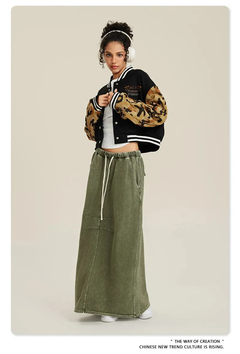 Obsidian Phoenix Heavyweight Luxury Women’s Short Baseball Jacket