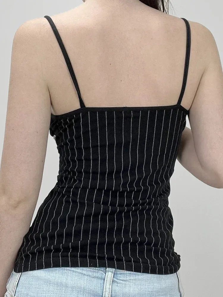 Obsidian Phoenix Striped Camisole Top