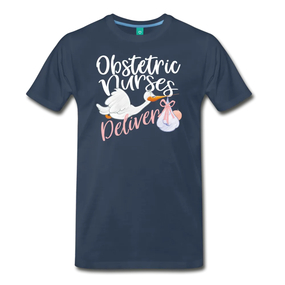 Obstetric Nurses Deliver Men's Premium T-Shirt (CK1349)