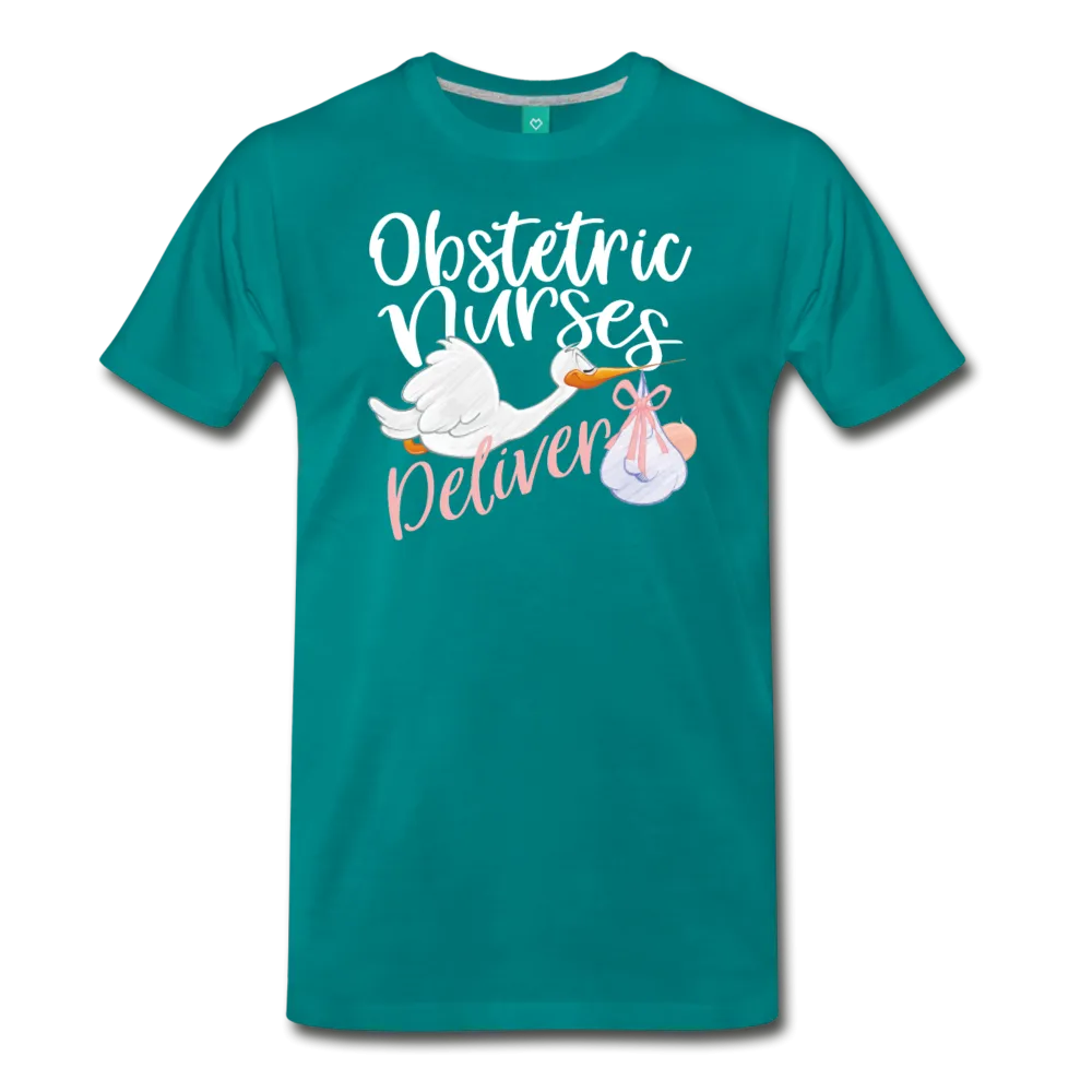 Obstetric Nurses Deliver Men's Premium T-Shirt (CK1349)
