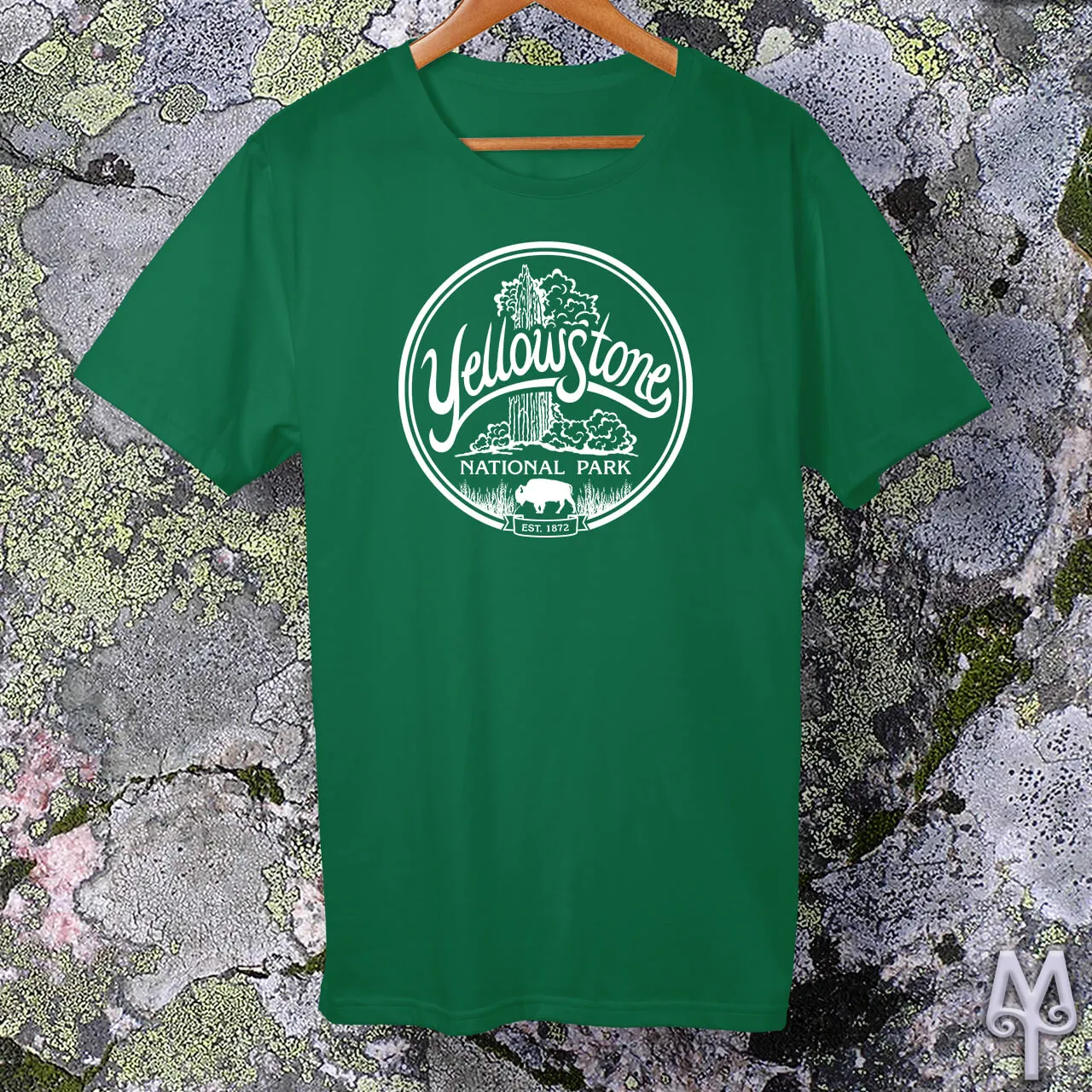 Old Faithful, white logo t-shirt