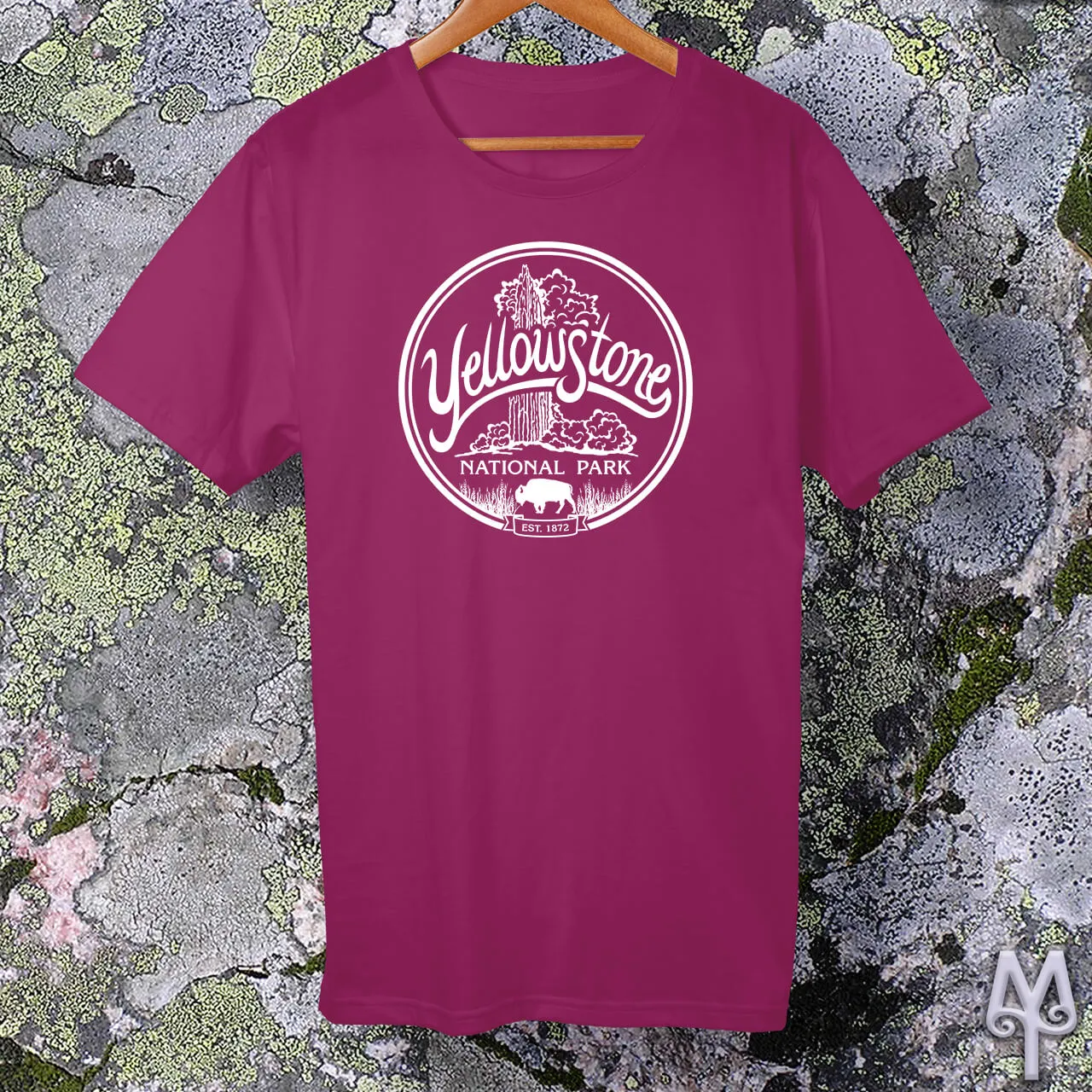 Old Faithful, white logo t-shirt