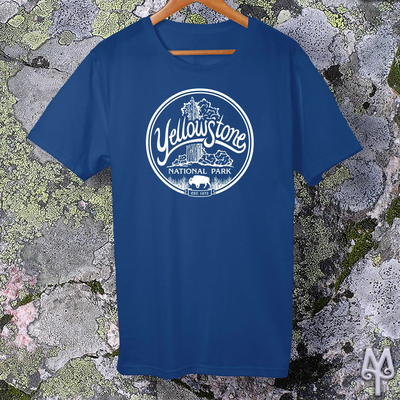 Old Faithful, white logo t-shirt