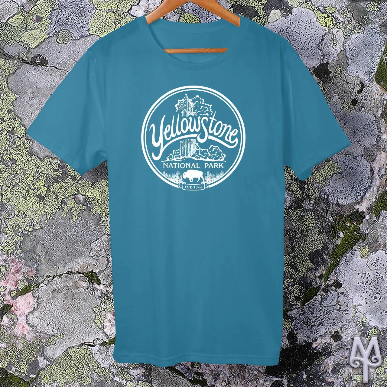 Old Faithful, white logo t-shirt