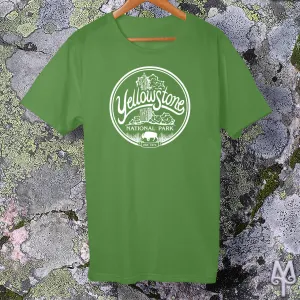 Old Faithful, white logo t-shirt