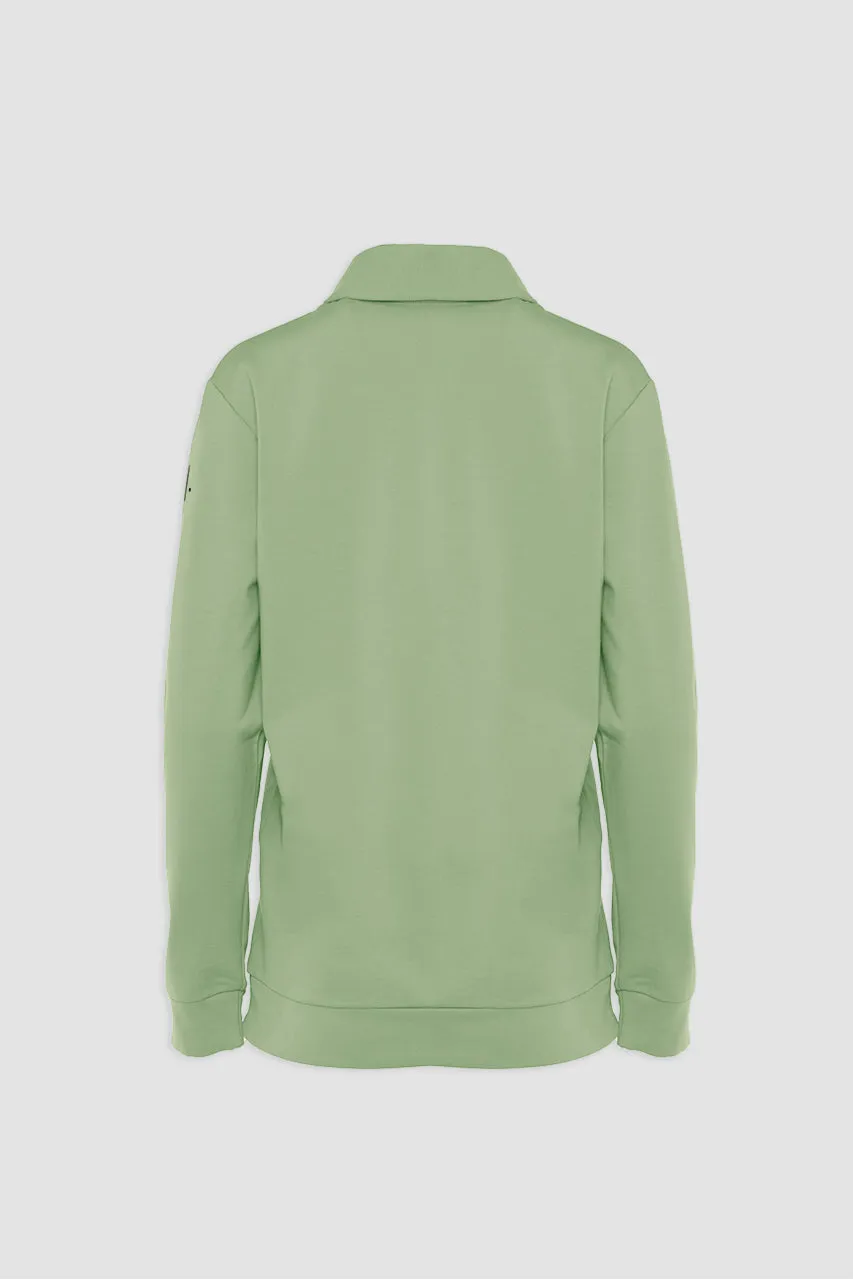 Organic Bamboo Women Cozy Half Zip Slim Fit Jumper