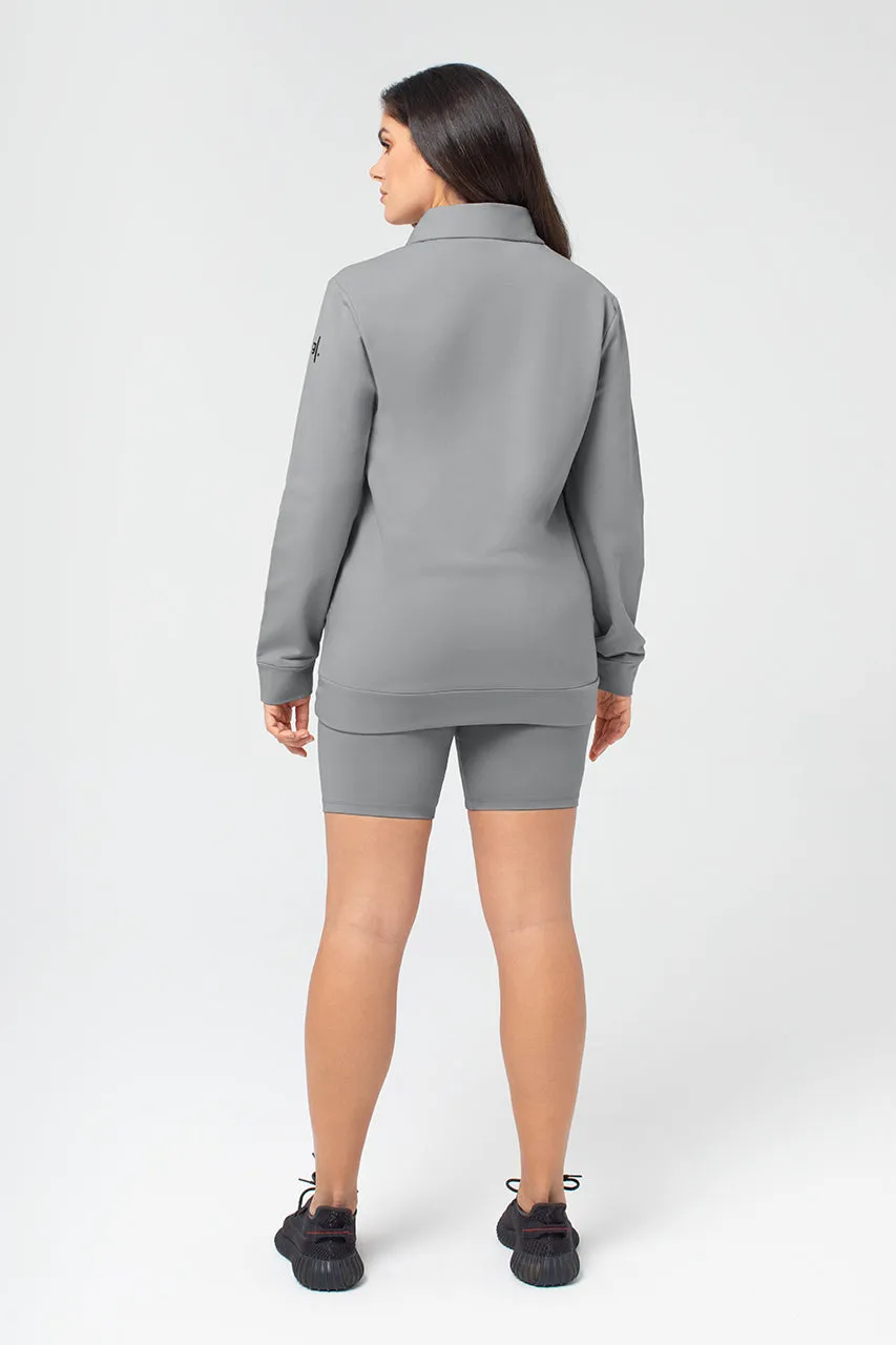Organic Bamboo Women Cozy Half Zip Slim Fit Jumper