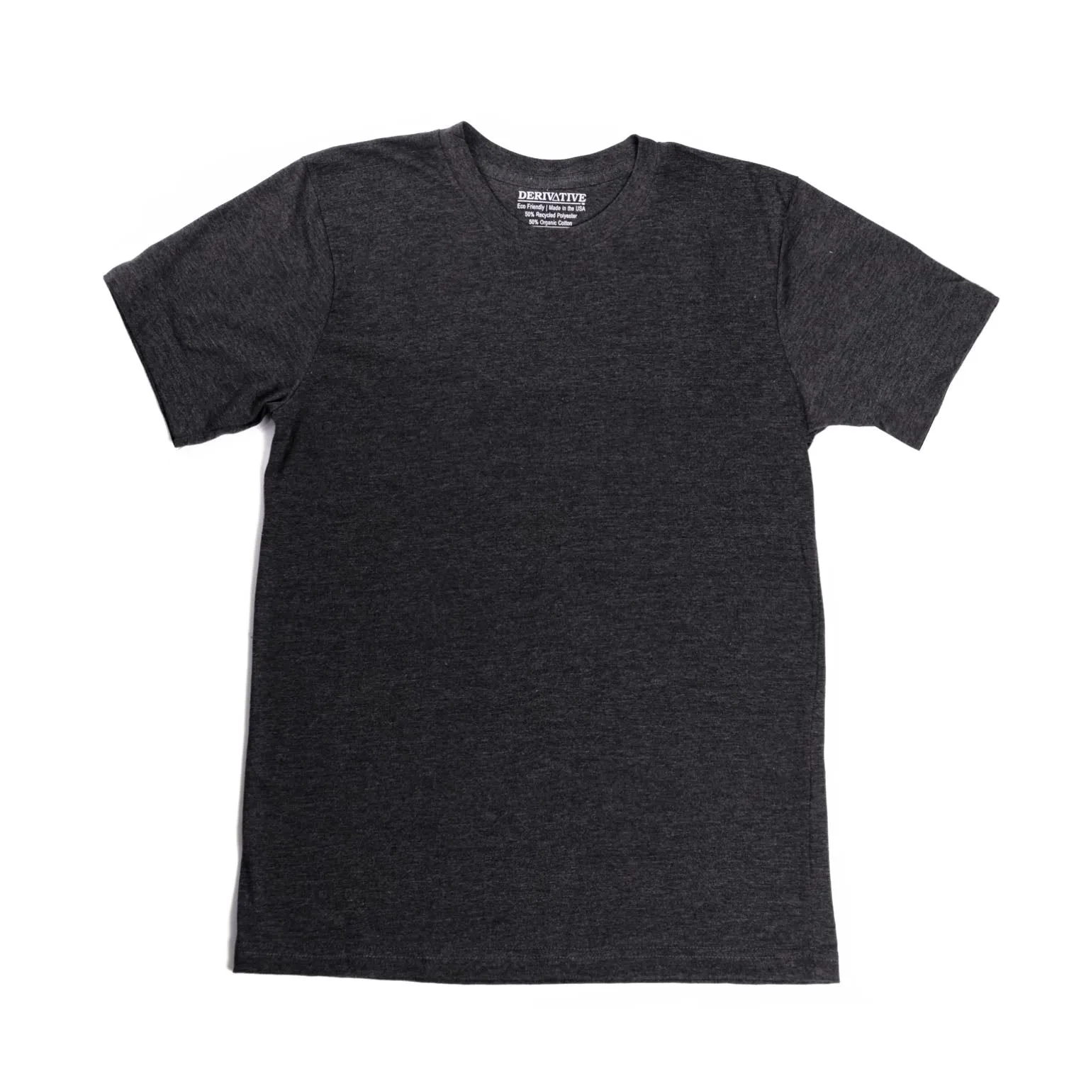 Organic Cotton & Recycled Polyester T-Shirts - Charcoal Heather Grey
