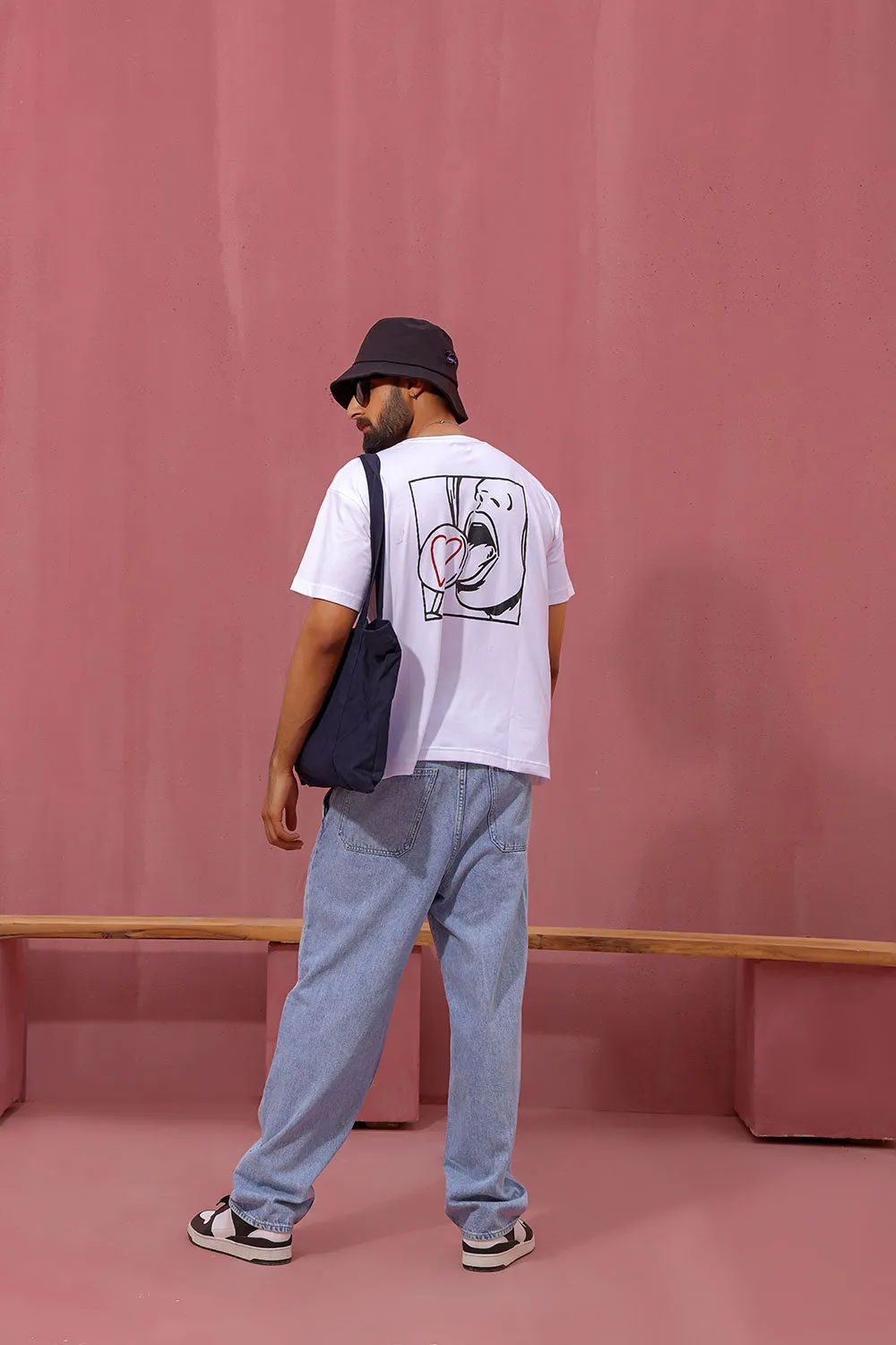Oversized Lollipop Graphic T-Shirt