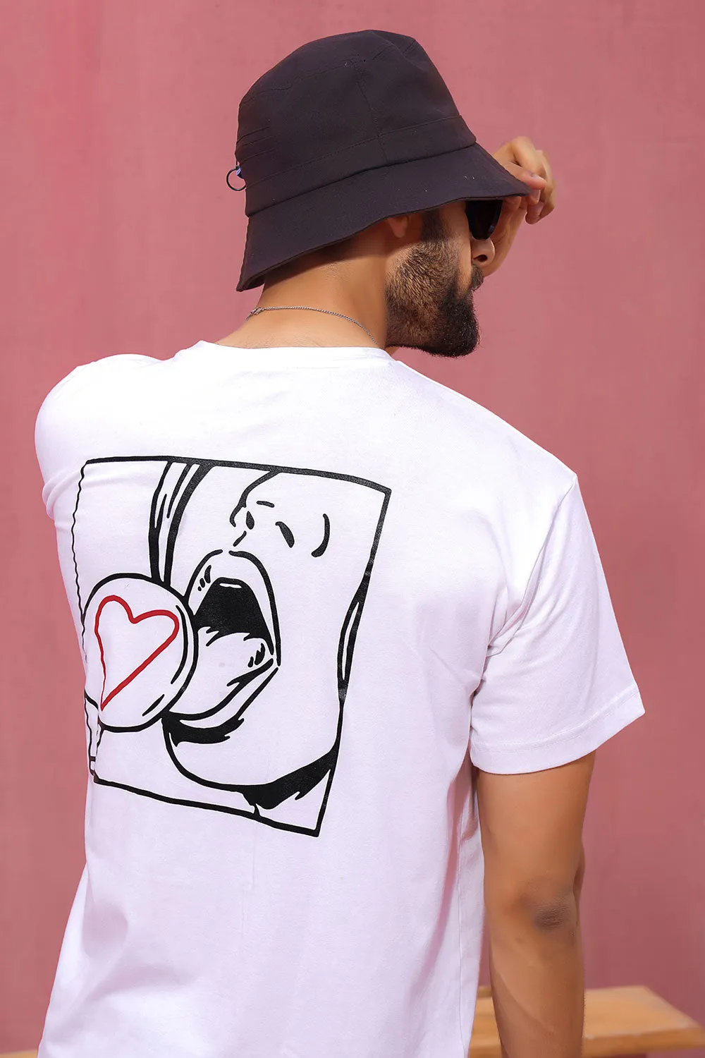 Oversized Lollipop Graphic T-Shirt