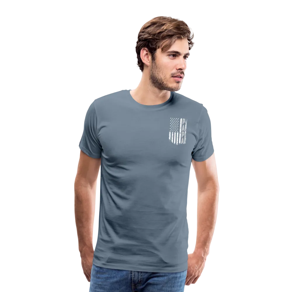 Papa American Flag Men's Premium T-Shirt (CK1902)