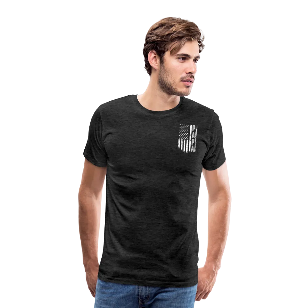 Papa American Flag Men's Premium T-Shirt (CK1902)