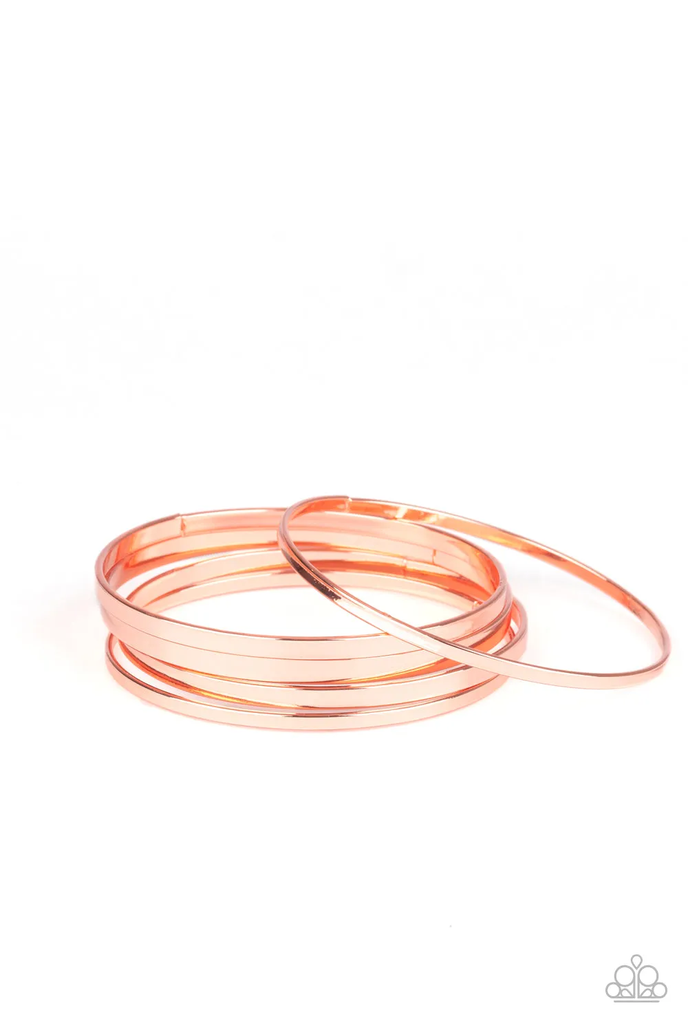 Paparazzi Ensnared - Copper Bangle Bracelets