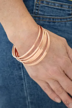 Paparazzi Ensnared - Copper Bangle Bracelets