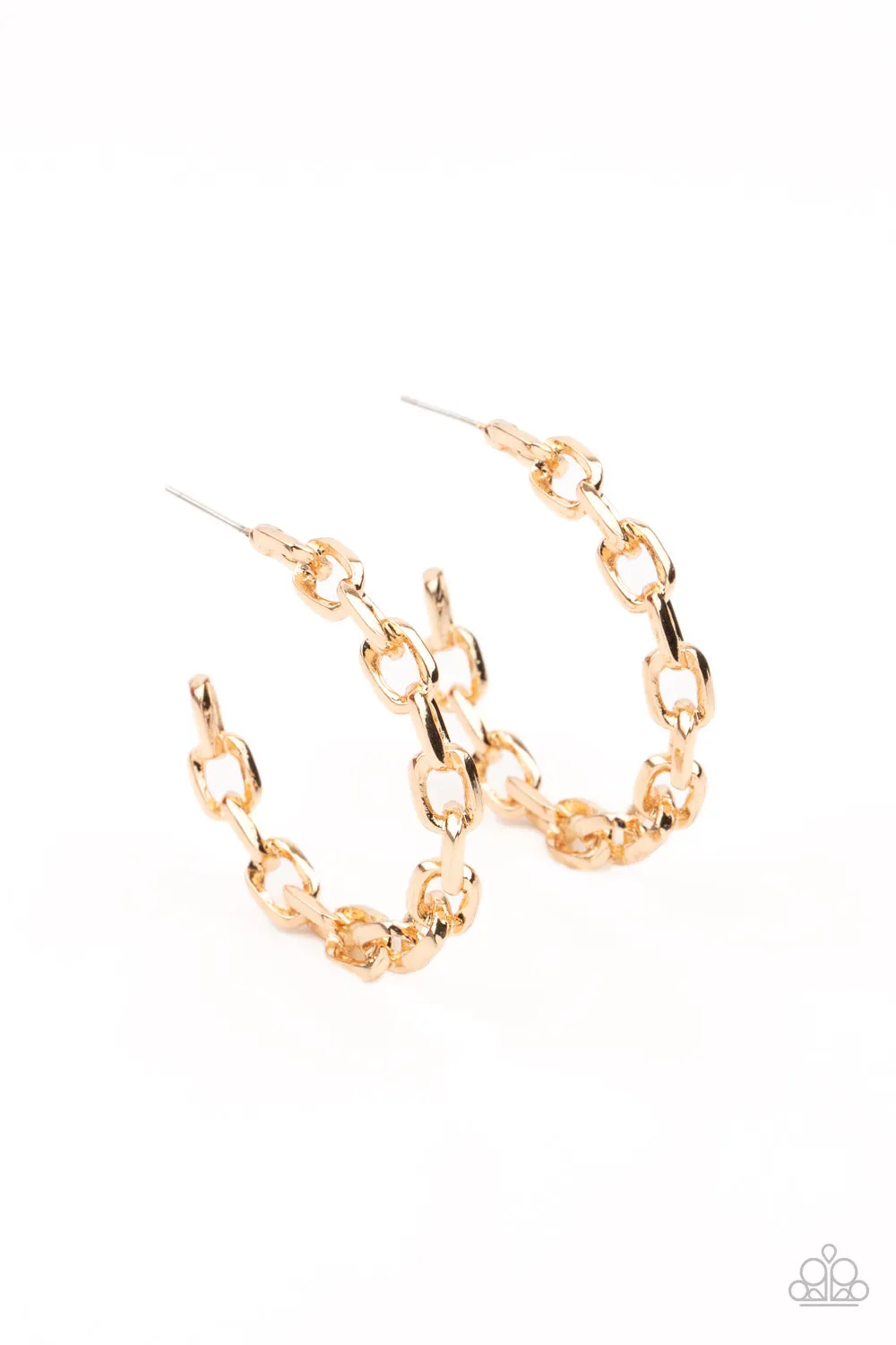 Paparazzi Stronger Together - Gold/Silver Hoop Earrings