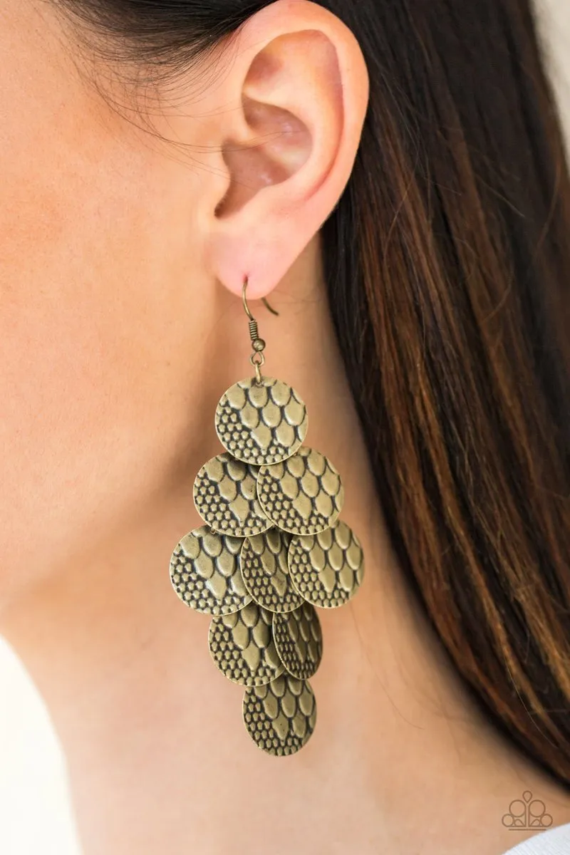 Paparazzi The Party Animal Earrings Brass